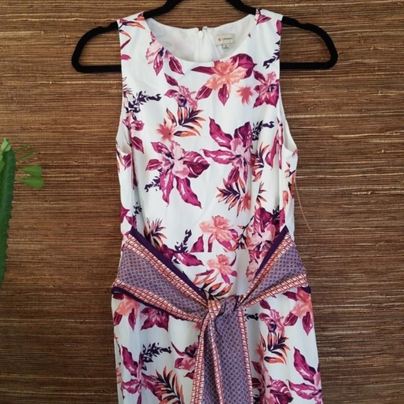 Cremieux Floral Print Sheath Cocktail Dress - Picture 5 of 8